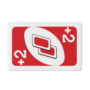 Imagem de Tapete de Tecido Multiuso 60x40cm - Carta Compre 2 Vermelho