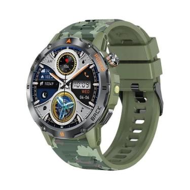 Imagem de Relógio Inteligente Masculino Com Tela AMOLED HD, Lanterna LED, Chamad