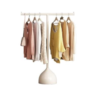 Imagem de Prateleira para casacos, cabide vertical para o chão, quarto, cabide de roupas domésticas, cabideiro, cabideiro, cabideiro (branco, médio)