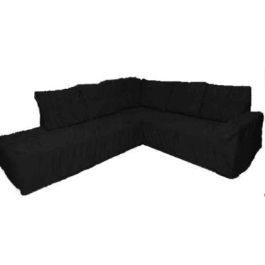 Imagem de Capa de Sofa Para Canto Chaise Em Malha Gel Elasticada (Sala, Decoraçã