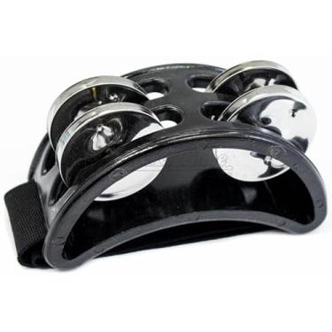 Imagem de Pandeirola de Pé Torelli TP303PR para Tocar com Cajón, Violão e Percussão