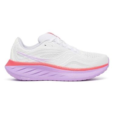 Imagem de Saucony Tênis feminino Ride 18, Branco/Coral, 42