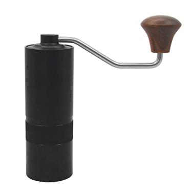 Imagem de Moedor manual de café com alça de alumínio, moedor manual de grãos de café à mão, moedor de rebarbas para viagem ao ar livre, moedor de café portátil (cor: B)