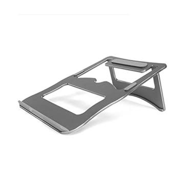 Imagem de Suporte dobrável para laptop de radiador de computador, portátil, ajustável, de alumínio, dobrável, para laptop (cor: B)