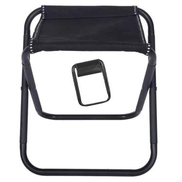 Imagem de Banco Banquinho Dobravel Banqueta Cadeira Portatil Acampamento Praia Camping Pesca Piquinique Ar Livre Passeio