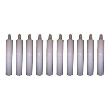 Imagem de Colaxi Tubos de tinta de alumínio vazios, armazenamento de pasta de dente, frascos compactos portáteis para embalagem de amostras, potes para armazenamento, 10 Unidades de 40ml