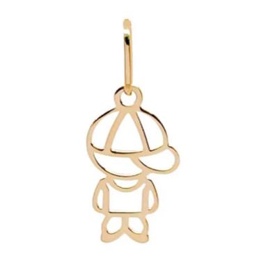 Imagem de Pingente Menino Filho Boné Ouro10k Peso 0.1gr Com 11mm 1963328 - virtu