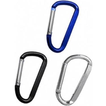 Imagem de Kit Com 84 Chaveiros Mosquetão Alumínio Sem Trava - oem