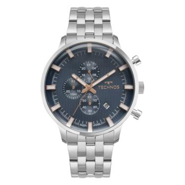 Imagem de Relógio Technos Masculino Ref: Js15enr/1a Cronógrafo Prateado