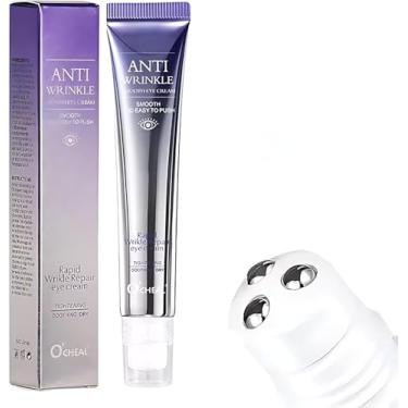 Imagem de Creme para os Olhos com Ácido Hialurônico, Massageador Roll-on, Anti-Rugas, Anti-Olheiras, Hidratante, 15ml