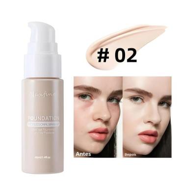 Imagem de Base Líquida de Alta Cobertura - Controle de Óleo, Longa Duração e à P