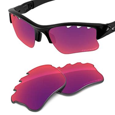 Imagem de Tintart Lentes de substituição de desempenho para Oakley Flak Jacket XLJ Óculos de sol ventilados polarizados gravados-Midnight Nova