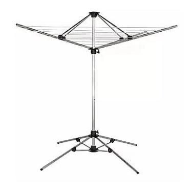 Imagem de Varal de Chão Parabólico em Alumínio Giratório ，9 Cordas Flexíveis