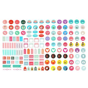 Imagem de 2 folhas/conjunto de papelaria plano diário notas adesivas nota nota para fazer lista índice etiqueta calendário decalques adesivos planejador