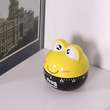 Imagem de Cronômetro de cozinha em formato de animal de desenho animado com contadores mecânicos (amarelo)