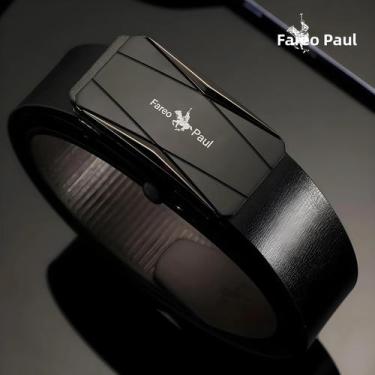 Imagem de Cinto De Couro Masculino De Alta Qualidade Com Fivela Automática Para 