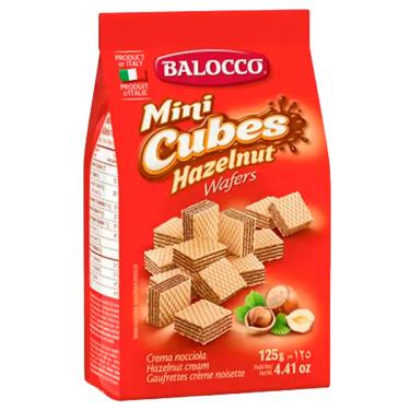 Imagem de WAFER MINI CUBOS DE AVELA BALOCCO 125G