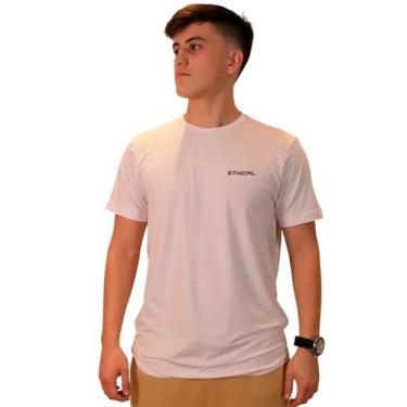 Imagem de Camiseta Dry Fit Masculina Branca - Ethical, Branco, P