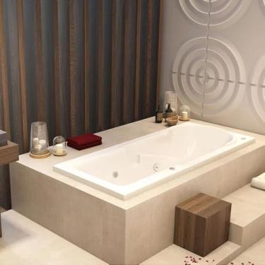 Imagem de Banheira Hidromassagem Astra Capri Luxo 170cmx80cmx43cm - 01 Jato Acrílico P1 Sem Aquecedor 220v