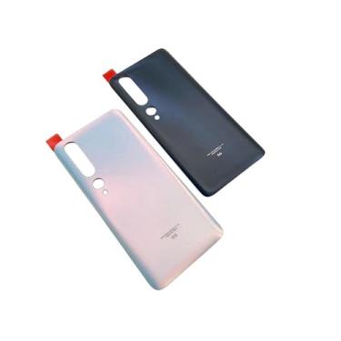 Imagem de SHOWGOOD para Xiaomi Mi10 Mi 10 Pro 5G painel de capa traseira de bateria para Mi 10 capa de vidro de substituição (branca)