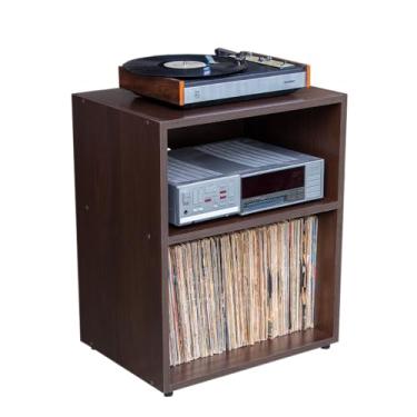 Imagem de Rack Para Toca Discos Receiver Discos LPs EV-260 (Tabaco)