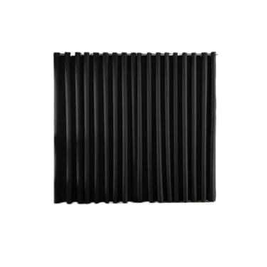 Imagem de Cortina Blackout Janela Metros Altura Para Quarto Sala Tecido Poliester 100 (Preto,3,00 X 2,50)