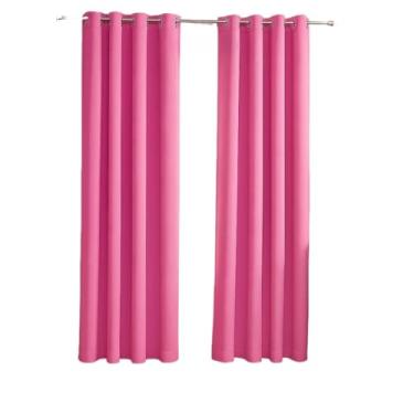 Imagem de Cortina Oxford Para Sala 3,00x2,50m Ideal Para Sala ou Quarto (ROSA CHICLETE)