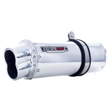 Imagem de Escape / Ponteira Coyote RS5 Boca 8 Aluminio Oval - CG 125 Fan até 200