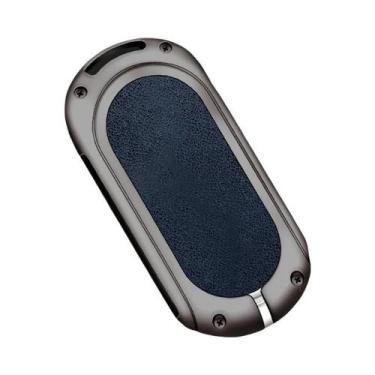 Imagem de Capa De Chave De Couro Mercedes Com Shell Metálico Para Chave Do Class