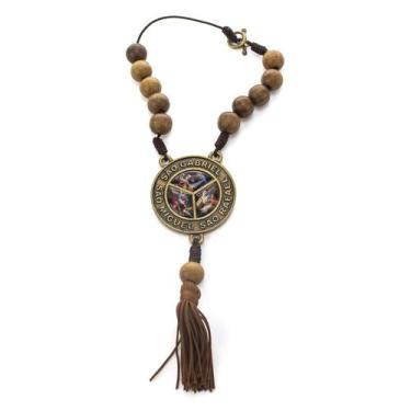 Imagem de Dezena Arcanjos Madeira 10 mm - Amém Decoração Religiosa