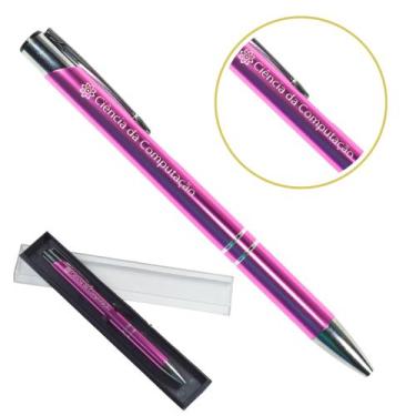 Imagem de Caneta Personalizada Cursos Metal Profissional Coloridas Ciência da Co