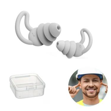 Imagem de Tampão de Ouvido Protetor Auricular Antirruído Abafador para Dormir Es