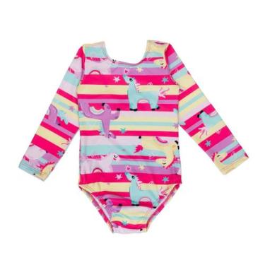 Imagem de Maiô Menina Forrado Proteção Solar Uv Natação Praia Infantil - Fofotin