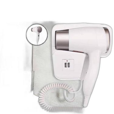 Imagem de Secador De Parede Branco Quente E Frio Fixo 220V