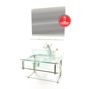 Imagem de Gabinete de Vidro 70cm para banheiro Turquia - EKASA, Incolor