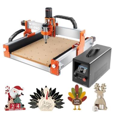 Imagem de FoxAlien Máquina Roteadora Cnc Xe-Pro com Parafusos de Esfera, Fresadora de Gravação de 3 Eixos com Fuso de 400 W para Corte de Madeira e Alumínio Atualizável para Trilhos Lineares
