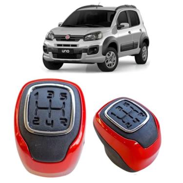 Imagem de Peça Manopla De Substituição Alavanca Câmbio Manual Compatível Com Novo Uno Way Rio450 2015 Á 2019 (PRETO/VERMELHO)