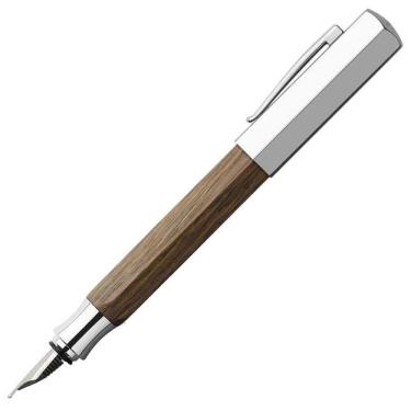 Imagem de Caneta Tinteiro Faber-Castell Ondoro Wood & Chrome