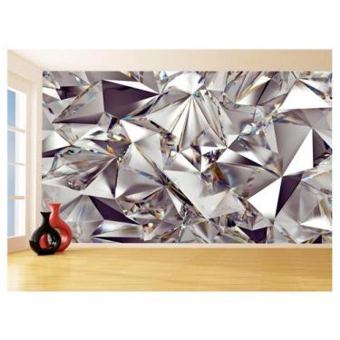 Imagem de Papel De Parede 3D Geométrico Padrão Diamante 3,5M Gmt116 - Você Decor