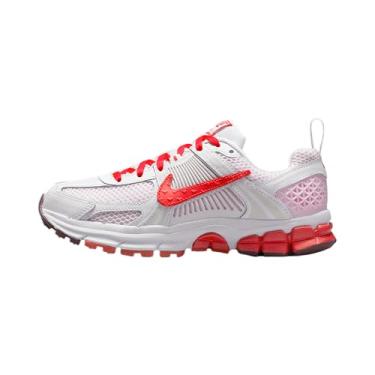Imagem de Nike Tênis infantil Vomero 5 (HV5171-121, branco Summit/espuma rosa/vermelho escuro/carmesim claro), Summit branco/espuma rosa/vermelho escuro/carmesim claro, 20 BR