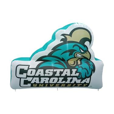 Imagem de FANMATS Mascote inflável NCAA Coastal Carolina Chanticleers - Display inflável autoinflável, ventilador e cordões embutidos, logotipo oficial da equipe - mostre seu espírito durante todo o ano