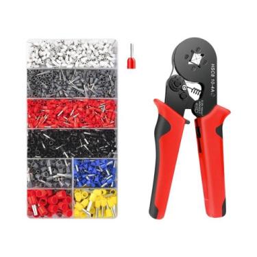 Imagem de Kit De Conectores Terminais Tubulares Isolados Para Fios E Cabos, Term