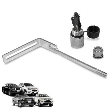 Imagem de Trava de Estepe S10 Ranger Frontier L200 Triton 2008 a 2023 Antifurto