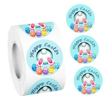 Imagem de Baoblaze 500 Adesivos de Páscoa, Etiquetas para Envelopes, 2,5 cm (1 polegada), Ideais para Lembrancinhas de Festa de Aniversário e Feriados