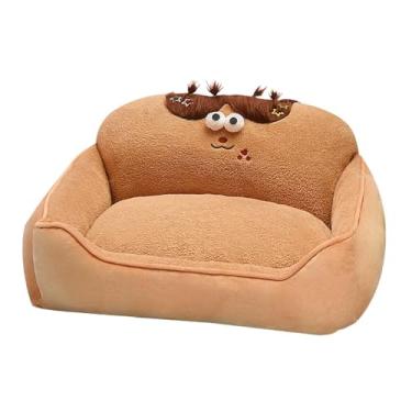 Imagem de Ioensy Cama de cachorro sofá espreguiçadeira inverno quente fofo lavável macio gatinho cama pet dormir cama gato cama de cachorro para filhotes gatos, L