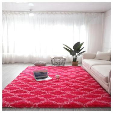 Imagem de SPXMQSS Tapete para quarto, tapetes ultra macios para sala de estar com forro antiderrapante tapetes laváveis, tapete peludo para quarto, sala de estar, quarto, dormitório, quarto de crianças