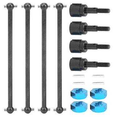 Imagem de Ainoli Eixo de transmissão universal 5 mm Combinador de adaptador de cubo de roda adequado para carro HSP 94111 94108 1/10 RC (Preta)