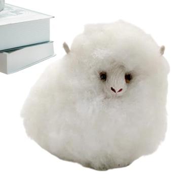 Imagem de Pelúcia de , decoração de cordeiro de pelúcia realista, brinquedo de boneca de | para casa, dormitório, sala de estar, escritório, peitoril da janela, interior e quarto