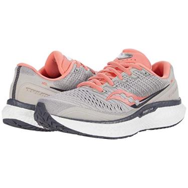 Imagem de Saucony Triumph 18 Tênis de corrida masculino, Moonrock/coral, 5 Wide