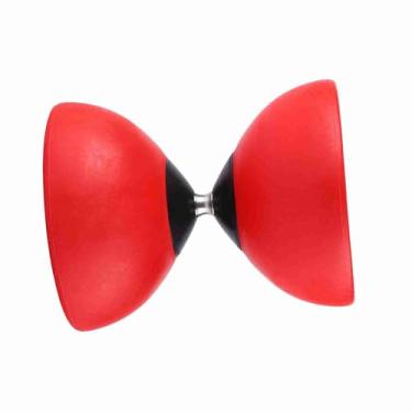Imagem de Generic Divertido Conjunto Chinês Yoyo de Rolamento Triplo Diabolo Adequado para Jogadores Jovens e Idosos Material ABS Ecológico Vermelho / Verde / Amarelo 5,71 * 4,72 * 4,72 pol. (Vermelho)